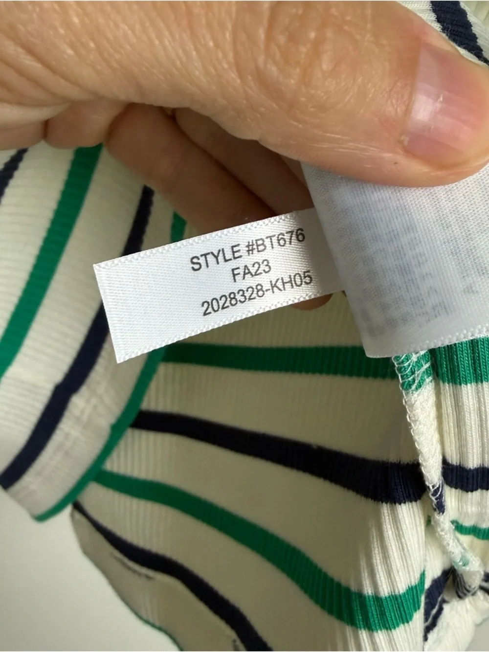 J. CREW Striped Ribbed Turtleneck with Shoulder Buttons size Medium